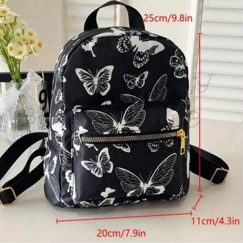 Butterfly Print Mini Backpack