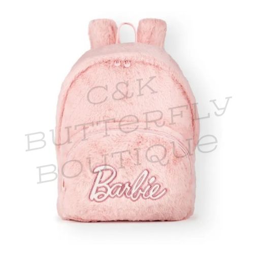 Barbie-themed plush backpack