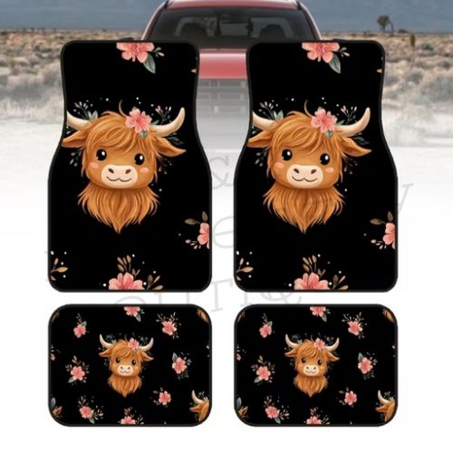 four-piece car floor mat set