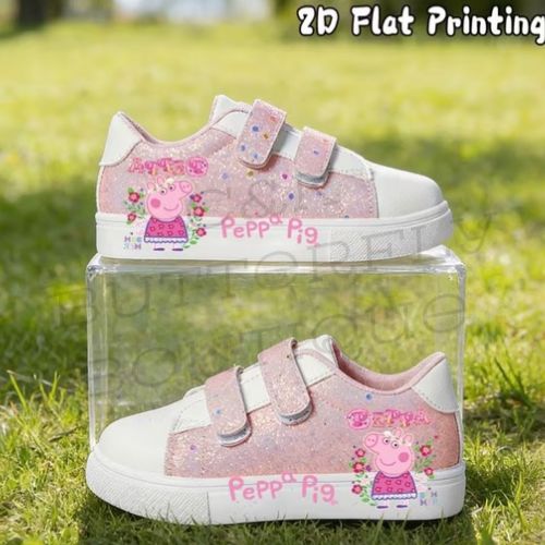 children's sneakers featuring Peppa Pig.