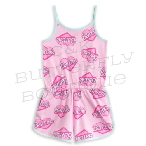Barbie-themed sleeveless romper