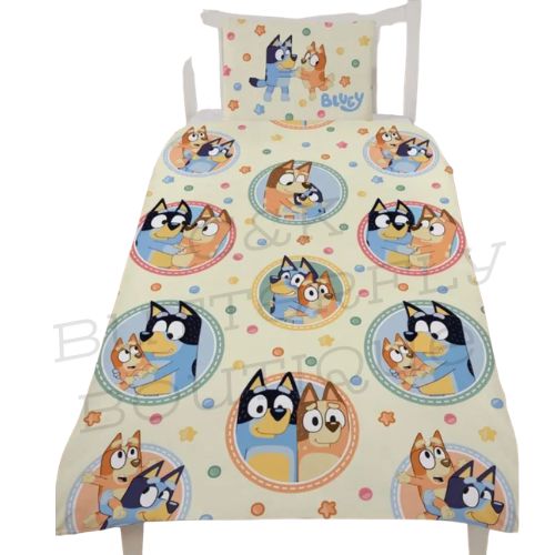 Bluey-themed children's bedding set