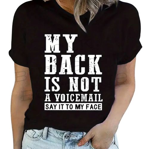 Women's Graphic Statement T-Shirt with a bold slogan