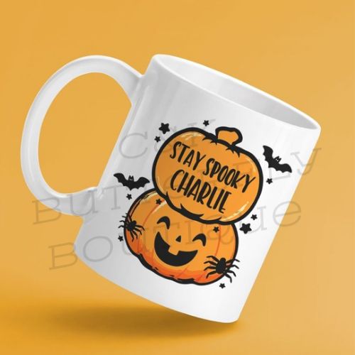 Personalised Halloween Pumpkin Mug