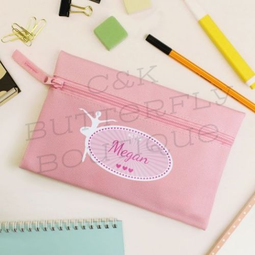 Personalised Ballerina Pink Pencil Case