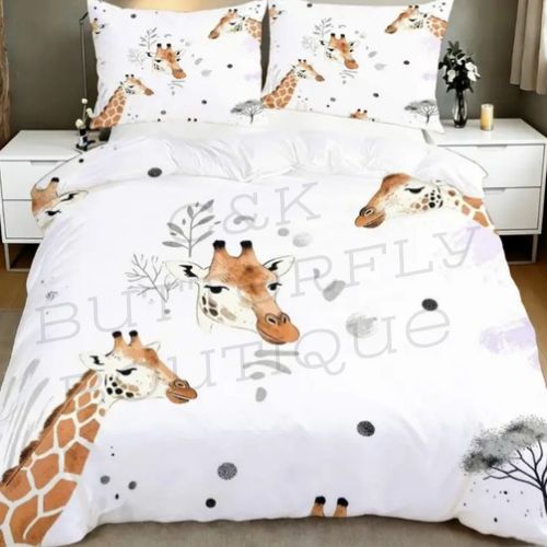🦒 Giraffe Duvet Cover Set