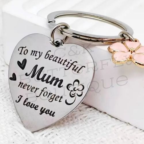 Mum Heart Keyring – Gift for Mum