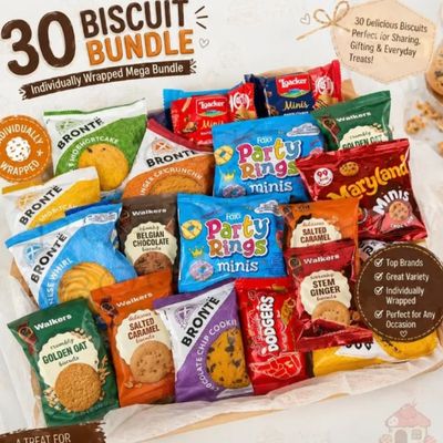 30 Biscuit Bundle – Individually Wrapped Mega Variety Pack
