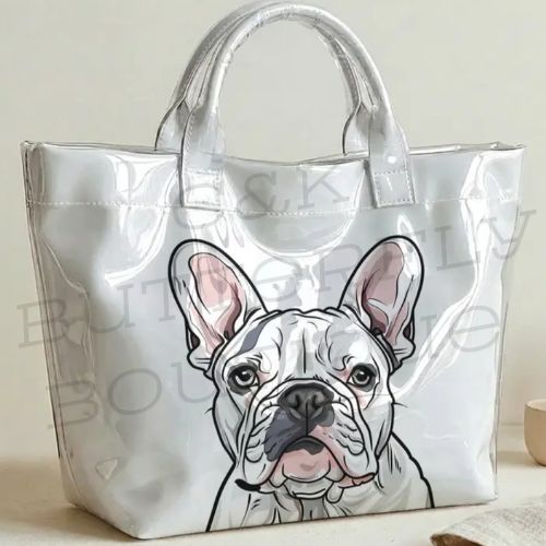 French Bulldog Glossy Tote Bag