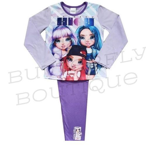Rainbow High Girls Long Sleeve Pyjama Set