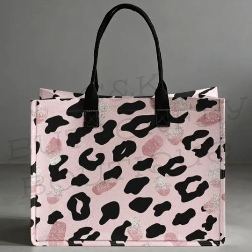 🩷🐆 Pink Leopard Print Shopping Bag 🐆🩷