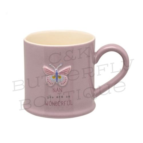 Love Life Embossed Mug - Nan