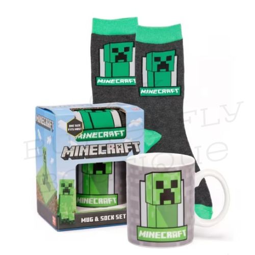 🎮💚 MINECRAFT MUG &amp; SOCK SET 💚🎮