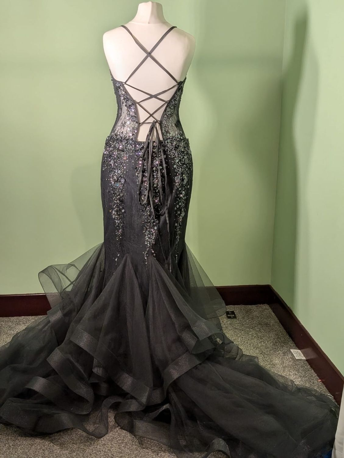 open lace back dress Pink Peachy Jessica Alba Halter Short Prom Red Carpet Formal Dress San   Hoprom