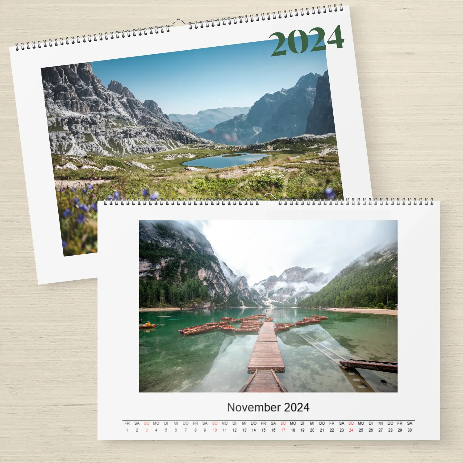 Echt-Foto-Kalender, Format [cm]: 20x30, Orientierung: Quer Format