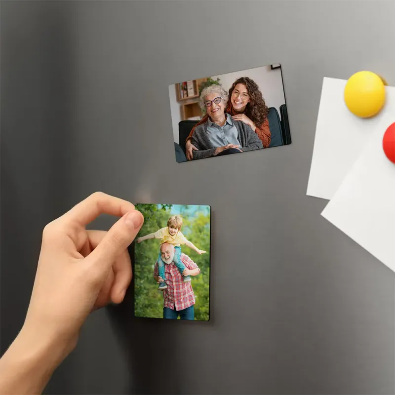 4 Foto-Magnet-Sticker