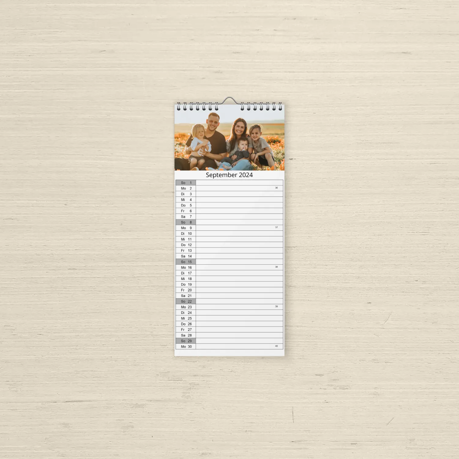 Küchen-Kalender, Format: 130x297mm (13 Seiten)