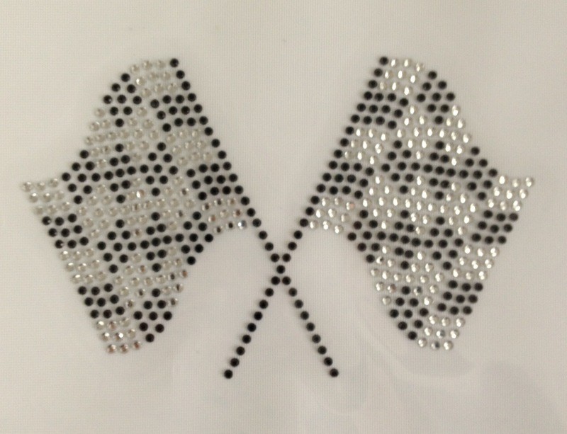 Racing/Checkered Flags Pair