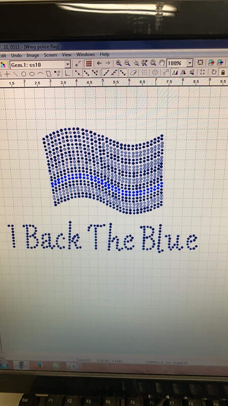 Police Wavy Flag