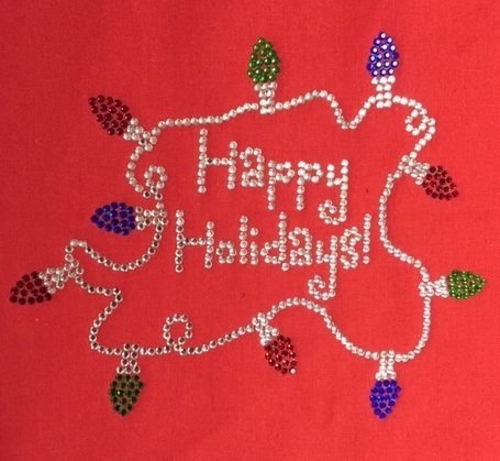 Happy Holidays with lights