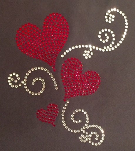 Hearts with Swirls