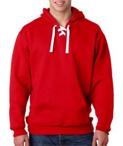 J. America Adult Sport Lace Hooded Fleece