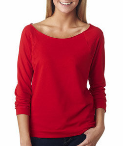 Next Level 6951 Women&#39;s Terry 3/4 Sleeve Raglan