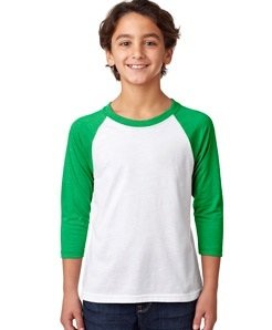 Next Level 3352 Youth 3/4-Sleeve Raglan