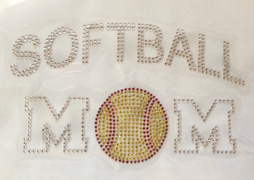 Softball Mom w/Filled Softball