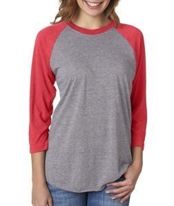 Next Level Unisex Tri-Blend 3/4-Sleeve Raglan