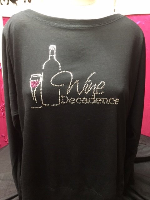 Wine Decadence Flowy Tee