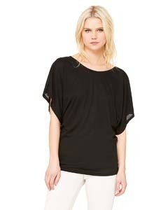 Bella Women&#39;s Flowy Draped Sleeve Dolman T-Shirt