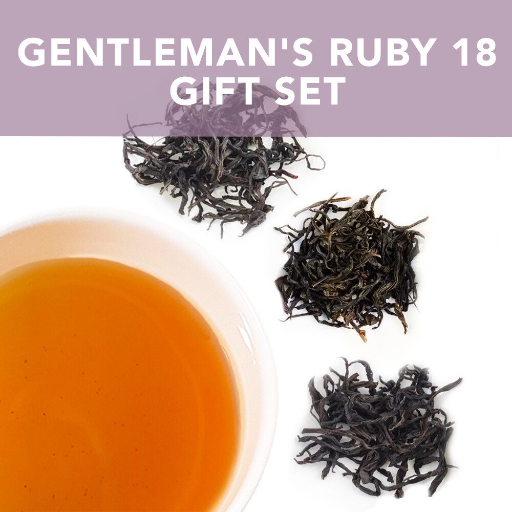 *NEW* Gentleman&#39;s Ruby 18 Gift Set: a flight of 3 teas with brandy notes