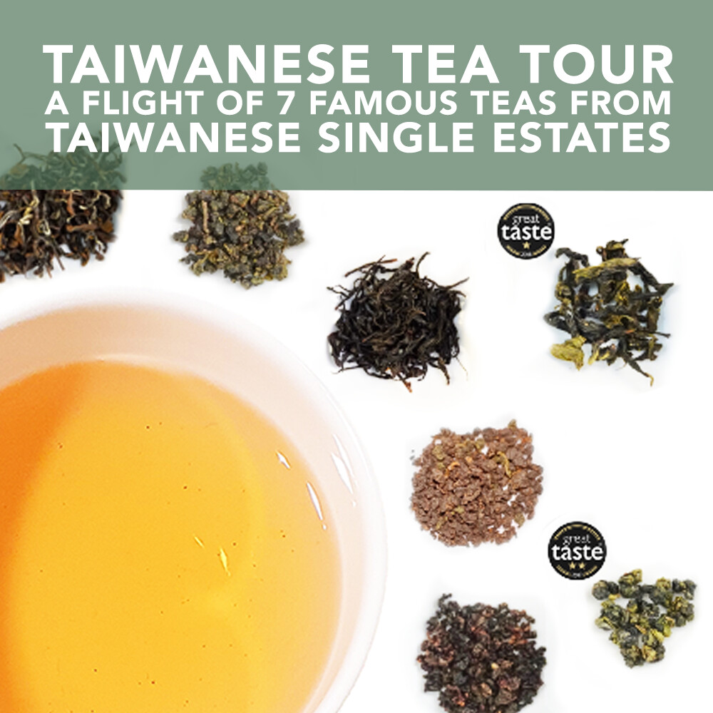*NEW* Taiwan Tea Tour: a flight of 7 famous teas from Taiwanese single estates