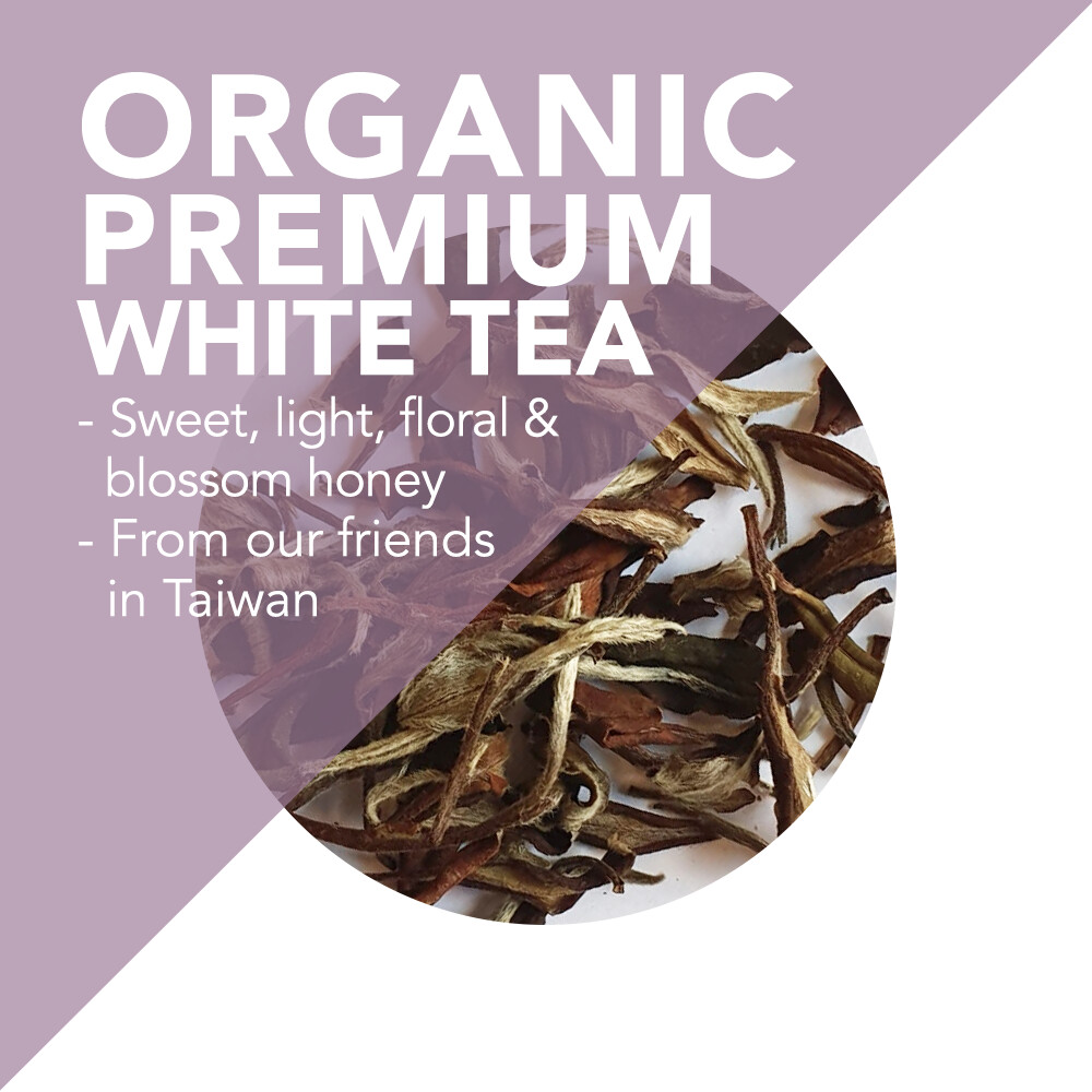 *RARE* Organic Premium White Tea - from a Buddhist farm charity