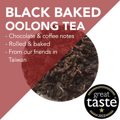 Black Baked Oolong Tea - dark and rich