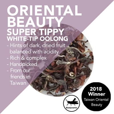 *Award-winning* Oriental Beauty Tea - Super Tippy White-Tip Oolong - Handpicked