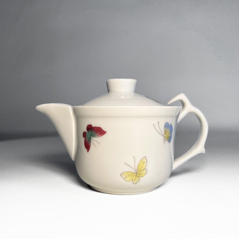 Butterfly Duo Gaiwan-style Porcelain teapot