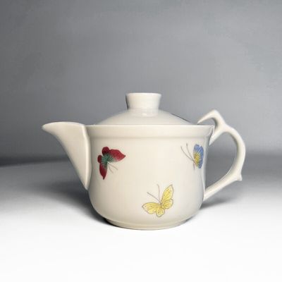 Butterfly Duo Gaiwan-style Porcelain teapot