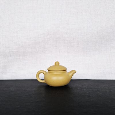Super Cute Thimble-sized Mini Teapot - Classic Sandstone