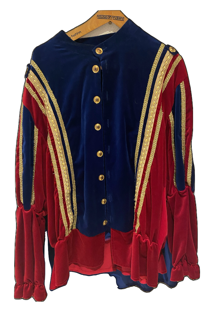 Hoofdpiet 14 blauw/rood XXL