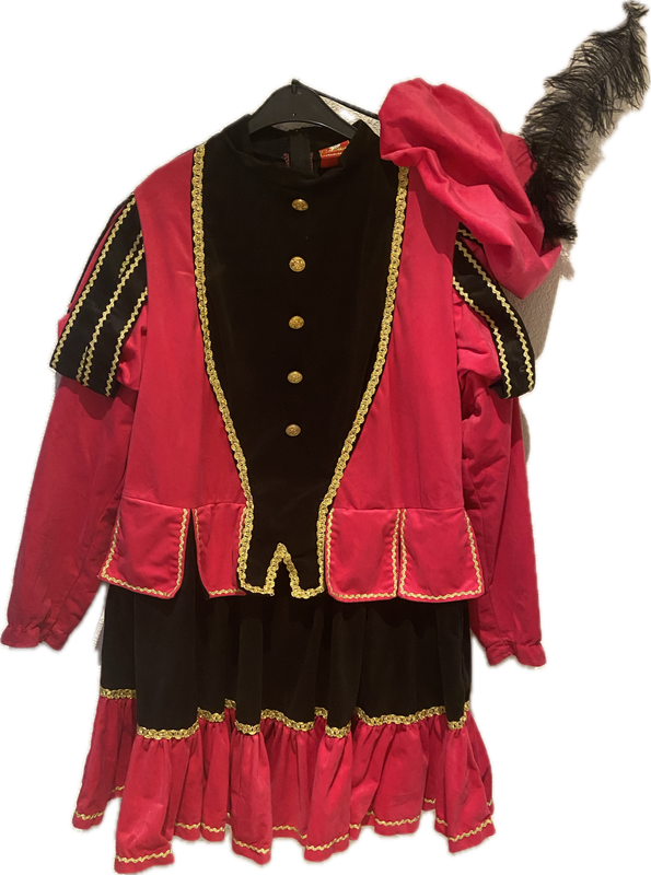 Pietjurk 38 roze/zwart XXL