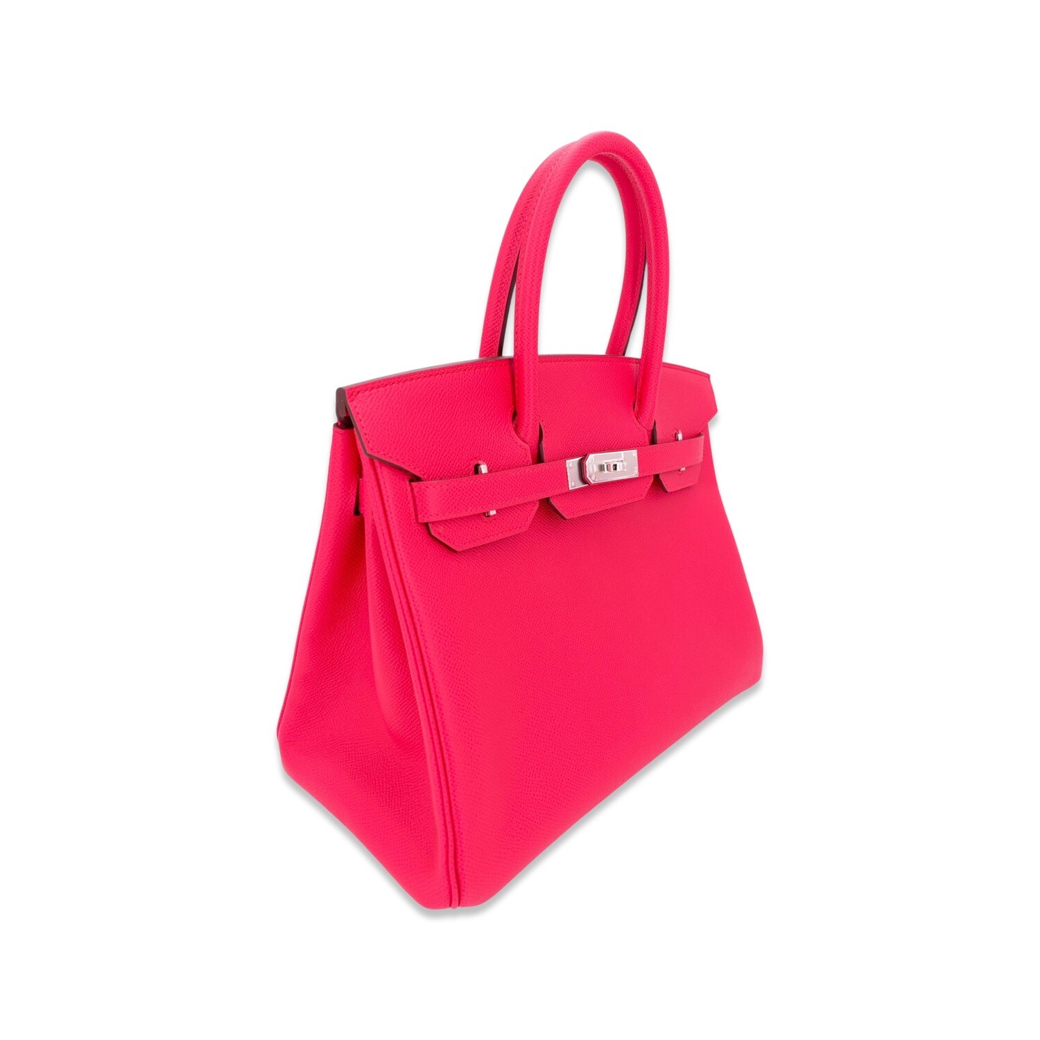 Hermes Birkin Bag 30 Rose Extreme Epsom Palladium Hardware