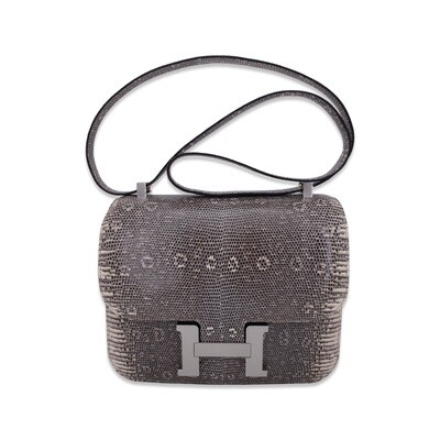 Hermes Constance Bag 24 Ombré Lizard Palladium Hardware