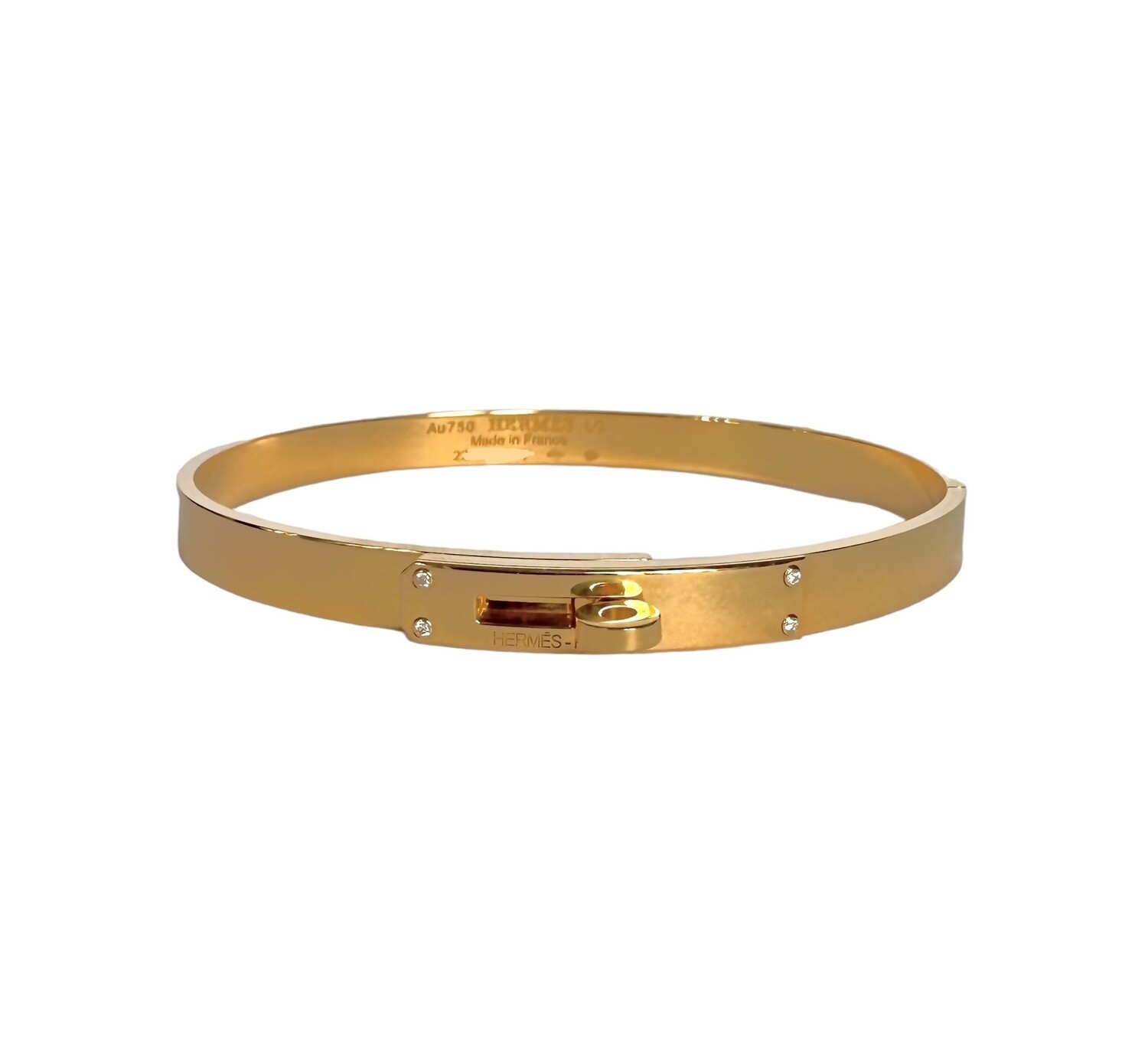 Hermes Kelly Bracelet in  Yellow Gold Size LG