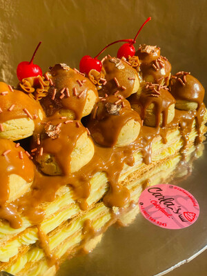 Milhojas Profiteroles