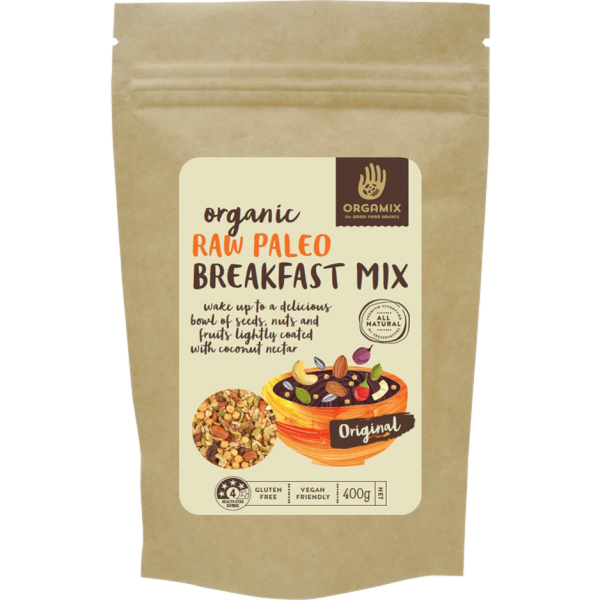 Orgamix Organic Raw Paleo Gluten Free Breakfast Mix