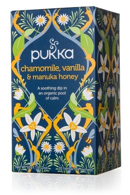 Pukka Tea Relax Range, Colours: Chamomile, Vanilla &amp; Manuka Honey