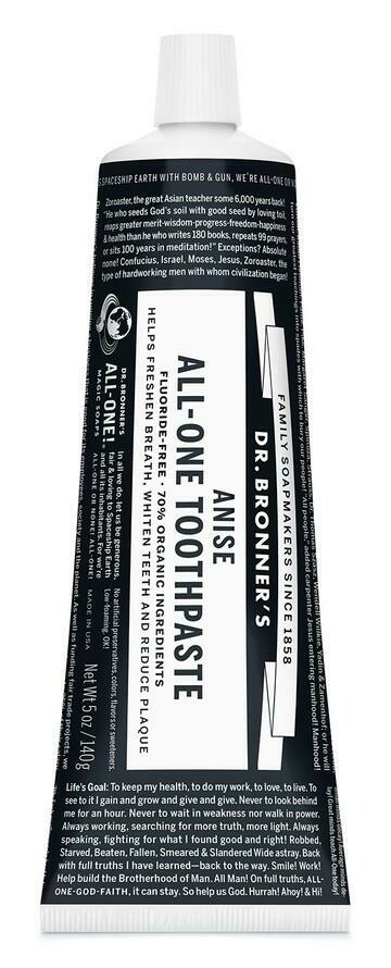 Dr Bronner&#39;s All-One Toothpaste, Colours: Anise