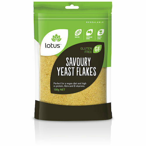 Lotus Savoury Yeast Flakes (Nutritional Yeast), Size: 100g